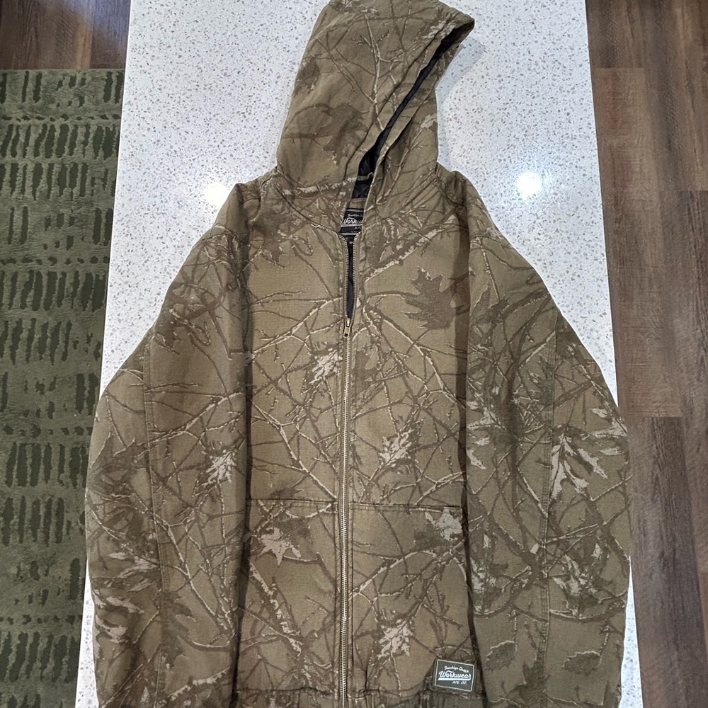 Brooklyn Cloth Olive Camouflage Hooded Jacket